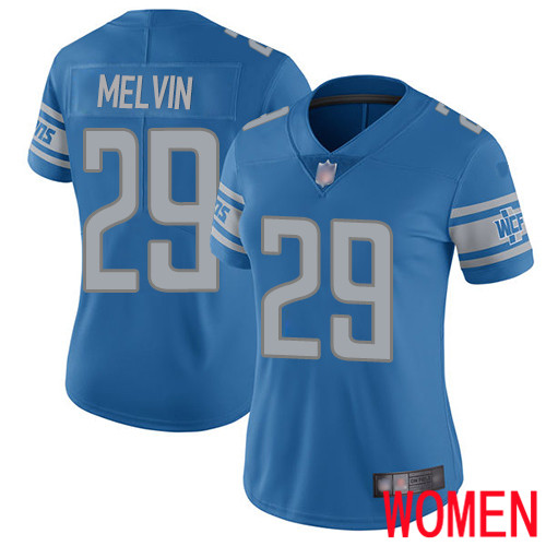 Detroit Lions Limited Blue Women Rashaan Melvin Home Jersey NFL Football #29 Vapor Untouchable